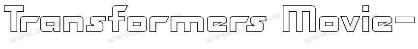 Transformers Movie字体转换